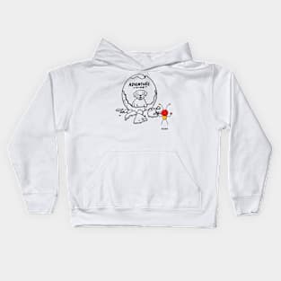 Puppy and ant - Adventure Time Kids Hoodie